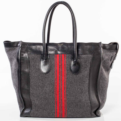 Celine Wool Racer Stripe Medium Luggage 4 of 15