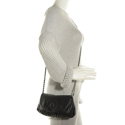 Chanel Caviar Half Moon Wallet On Chain WOC Black 2 of 9