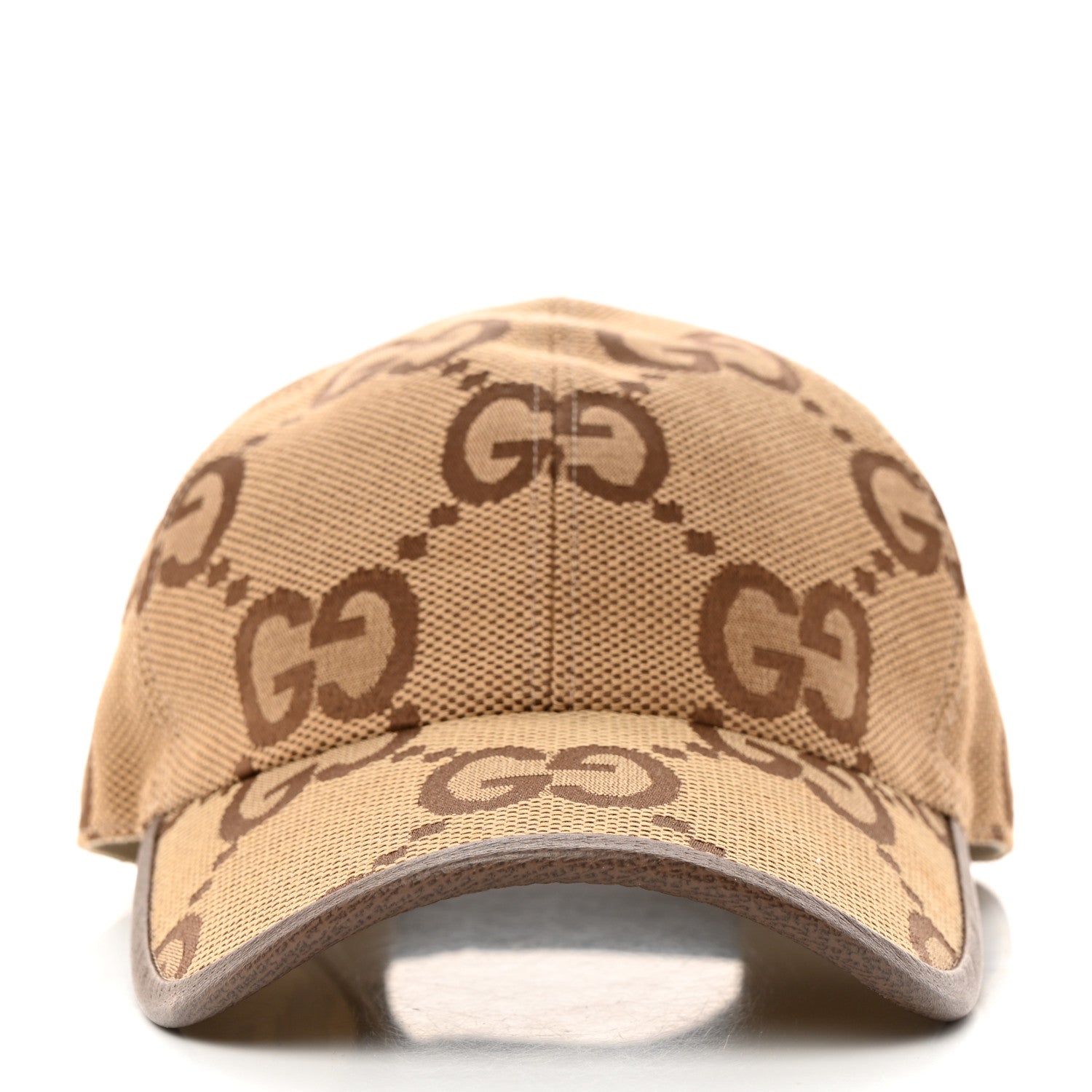 Gucci Monogram Jumbo GG Baseball Hat XL 59 Camel Ebony 4 of 10