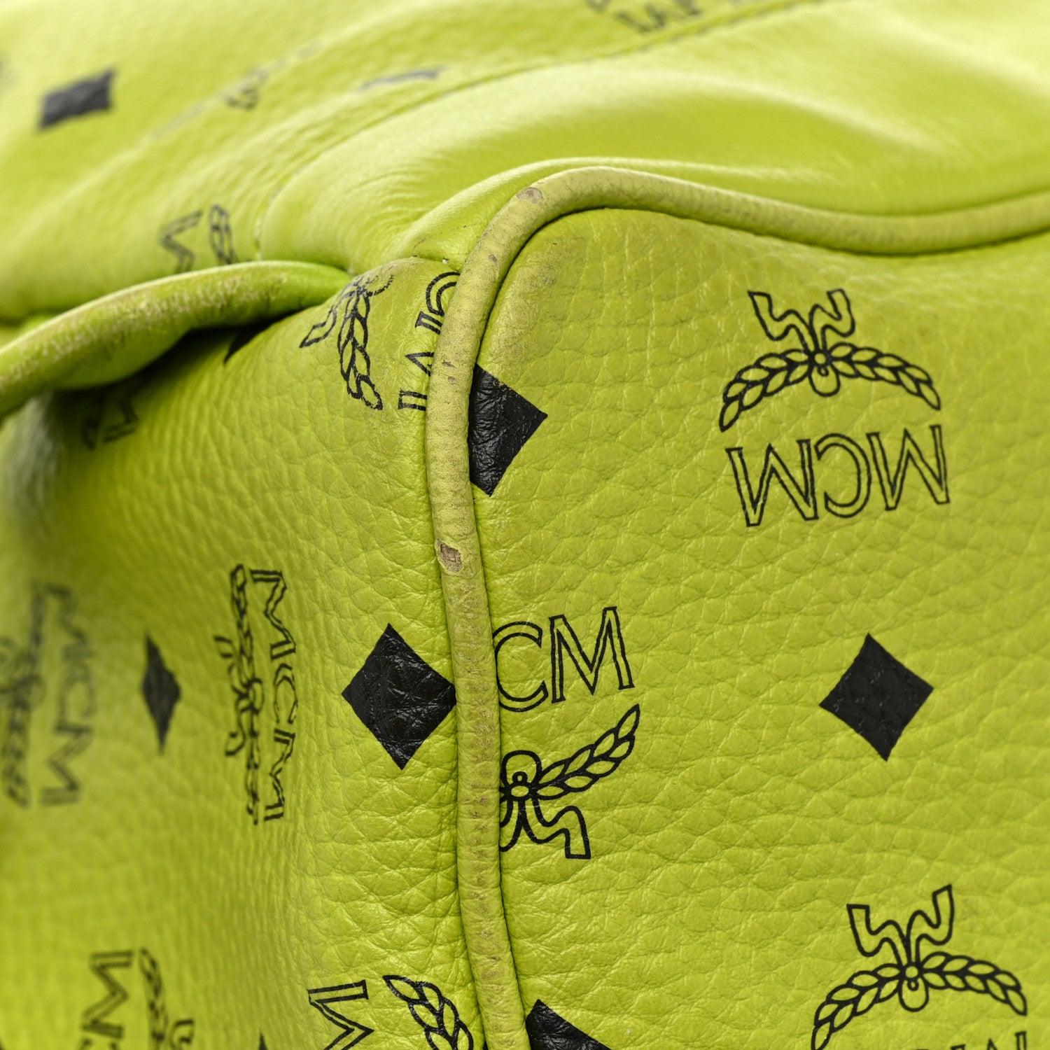 MCM Visetos Crown Stud Large Stark Backpack Green 18 of 23