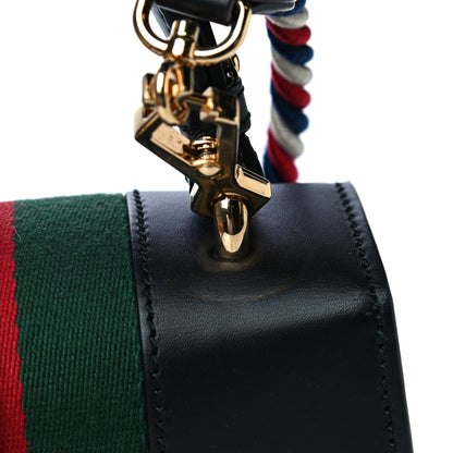 Gucci Calfskin Mini Sylvie Top Handle Bag Black 18 of 21