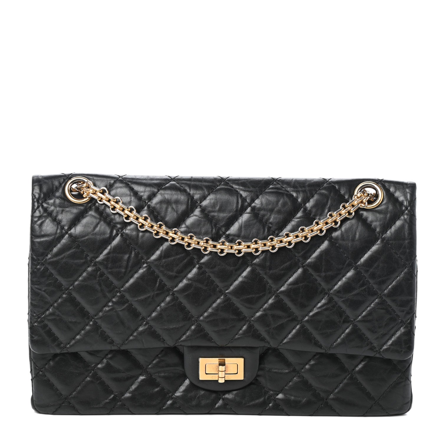 Chanel Aged Calfskin Quilted 2.55 Reissue 226 Flap Black 1 of 10