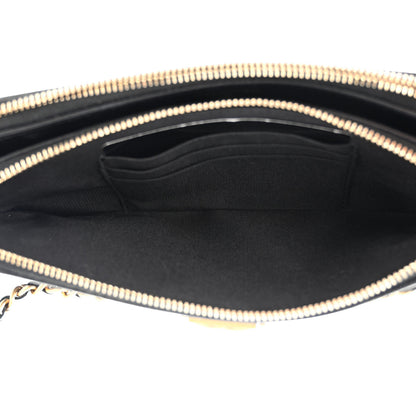 Chanel Caviar Quilted Small Boy Clutch With Chain Black 6 of 14