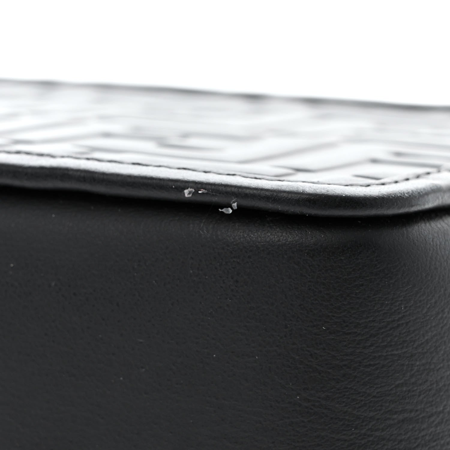 Fendi Vitello Century FF 1974 Embossed Mini Camera Case Black 12 of 14