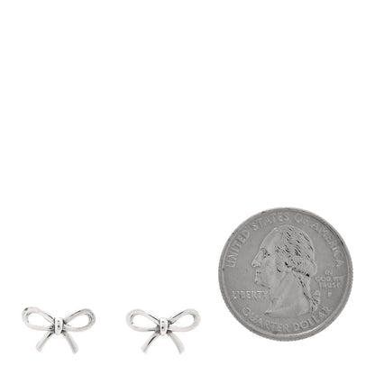 Tiffany Sterling Silver Bow Earrings 2 of 4