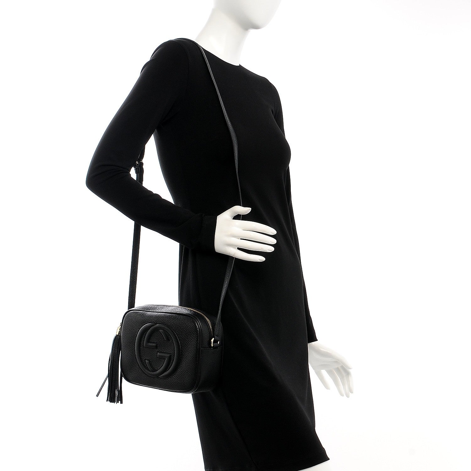 Gucci Pebbled Calfskin Small Soho Disco Bag Black 2 of 8