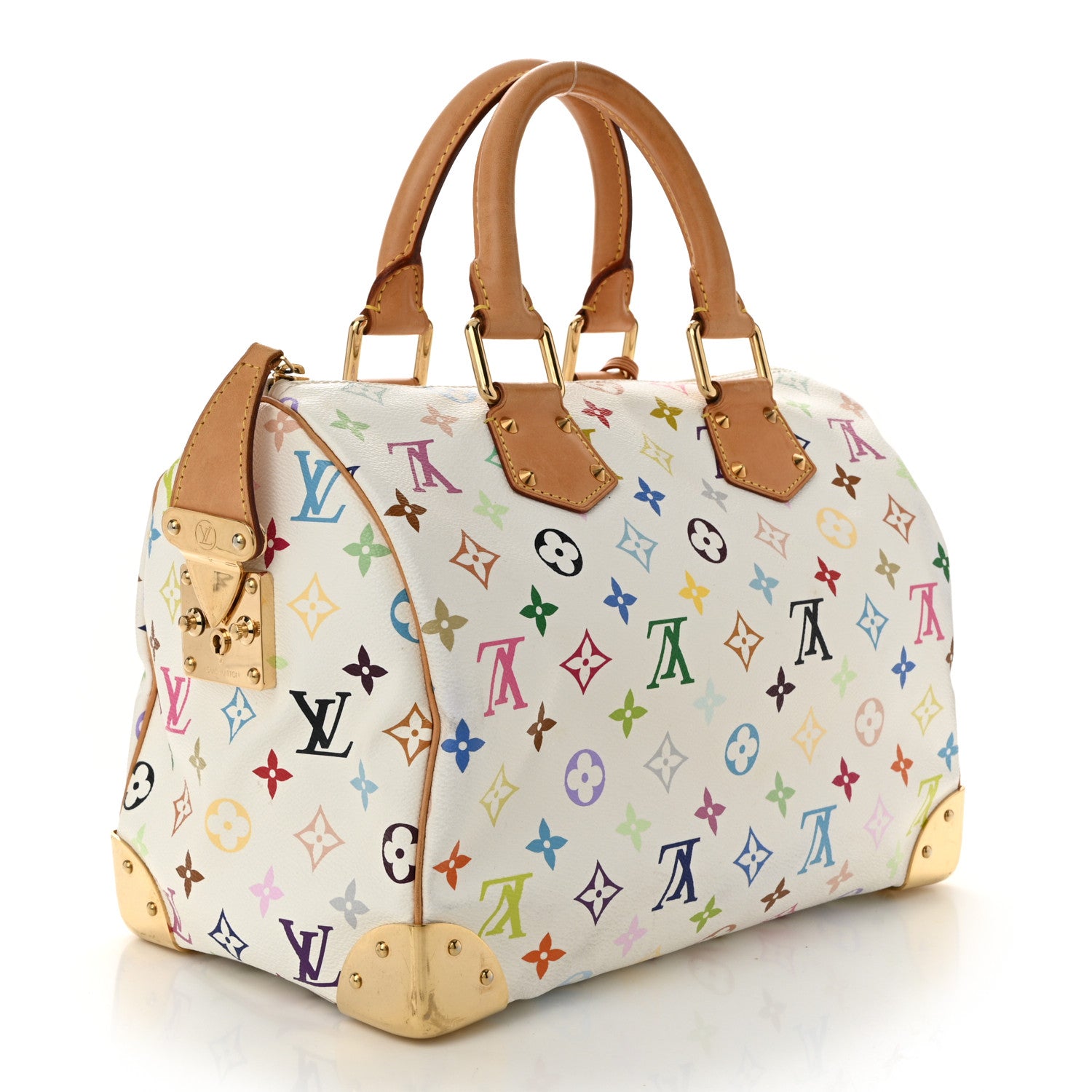 Louis Vuitton Monogram Multicolor Speedy 30 White 3 of 10