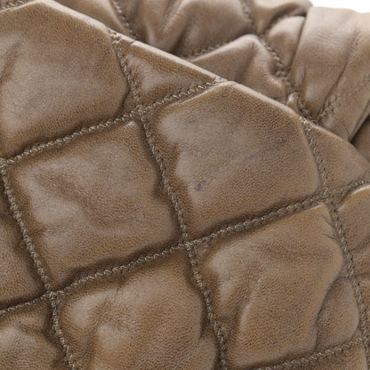 Chanel Lambskin Bubble Quilt Flap Brown 14 of 14