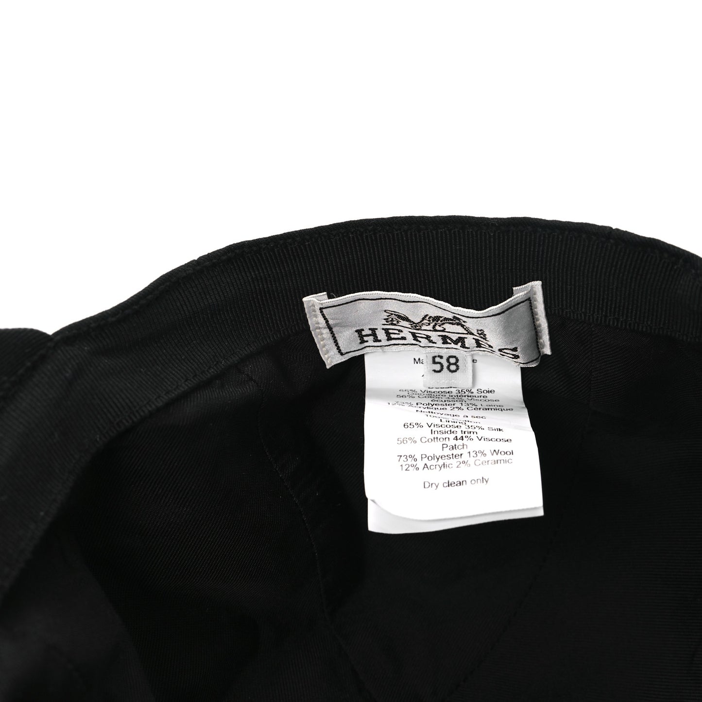 Cotton Davis H Sellier Cap 58 Black