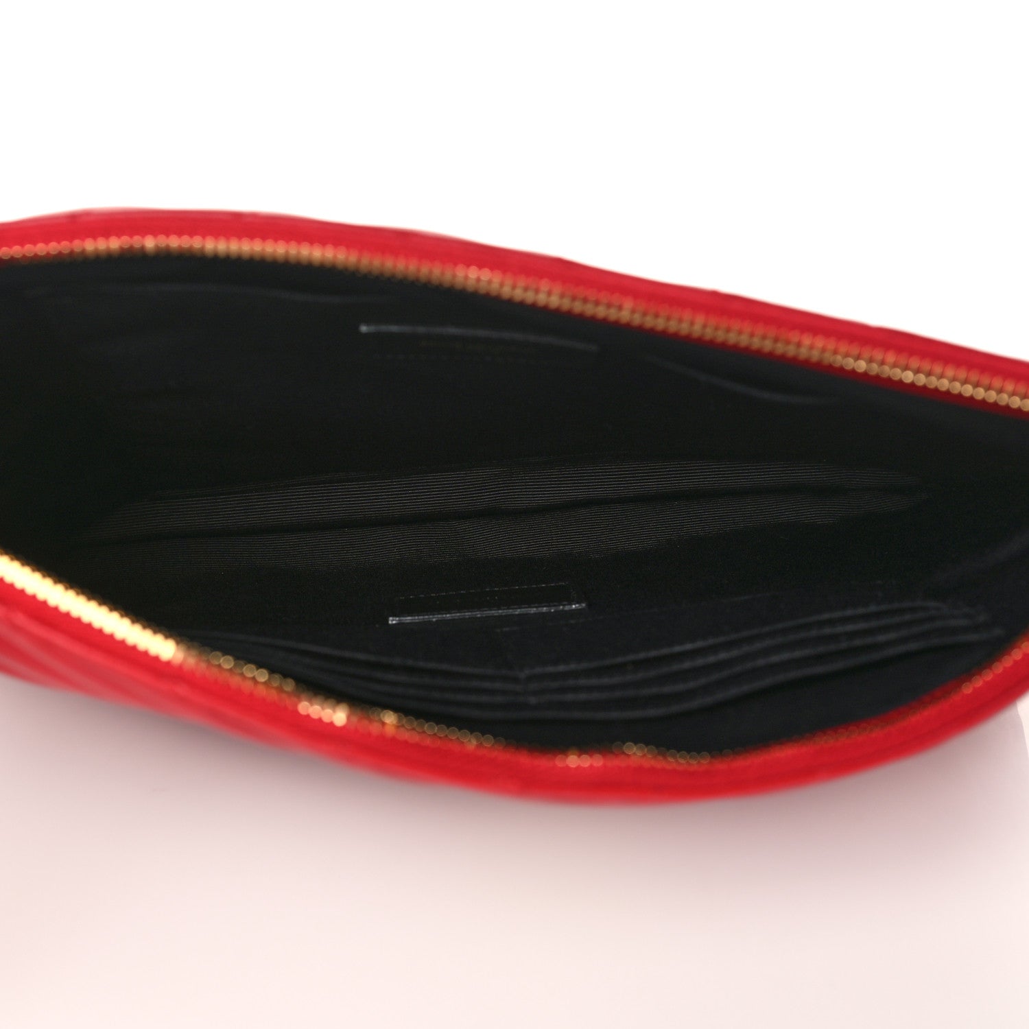 Saint Laurent Calfskin Matelasse Monogram Cassandre Tablet Pouch Rouge Eros 5 of 7
