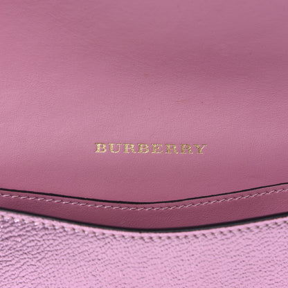 Burberry Metallic Soft Grain Calfskin Mini Phone Buckle Bag Pale Orchid 11 of 14