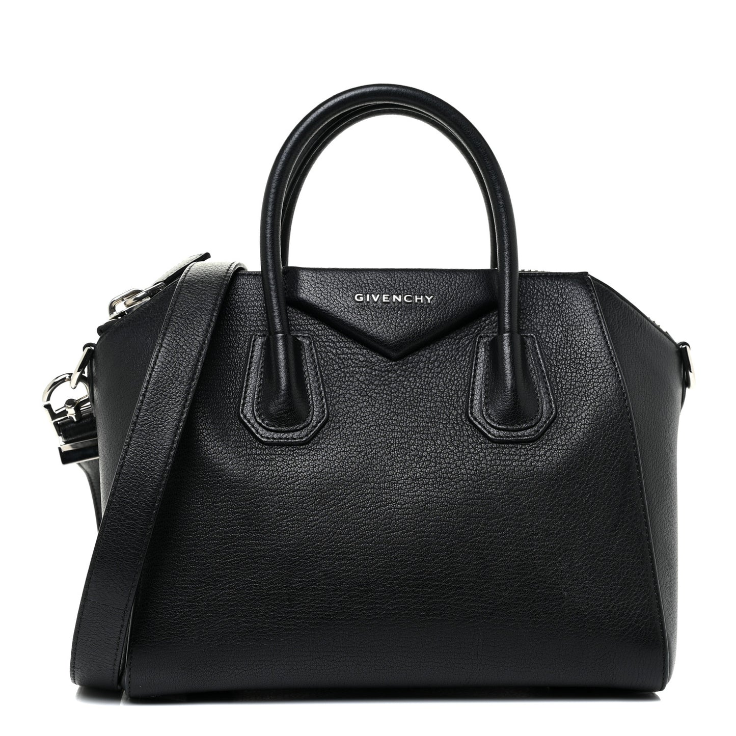 Sugar Goatskin Small Antigona Black