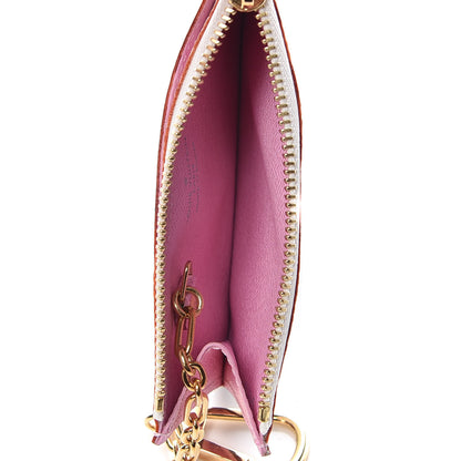 Louis Vuitton Monogram Multicolor Key Pouch White Litchi 5 of 8