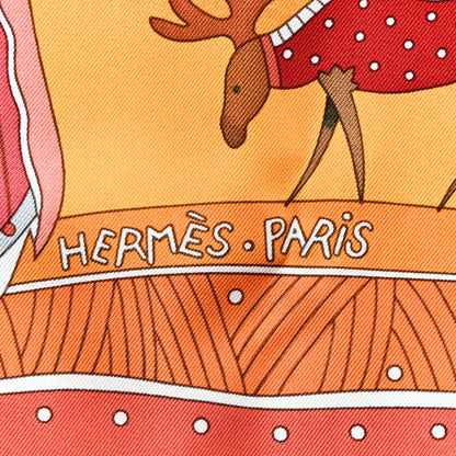 Hermes Silk La Vie Du Grand Nord Scarf 90 4 of 11
