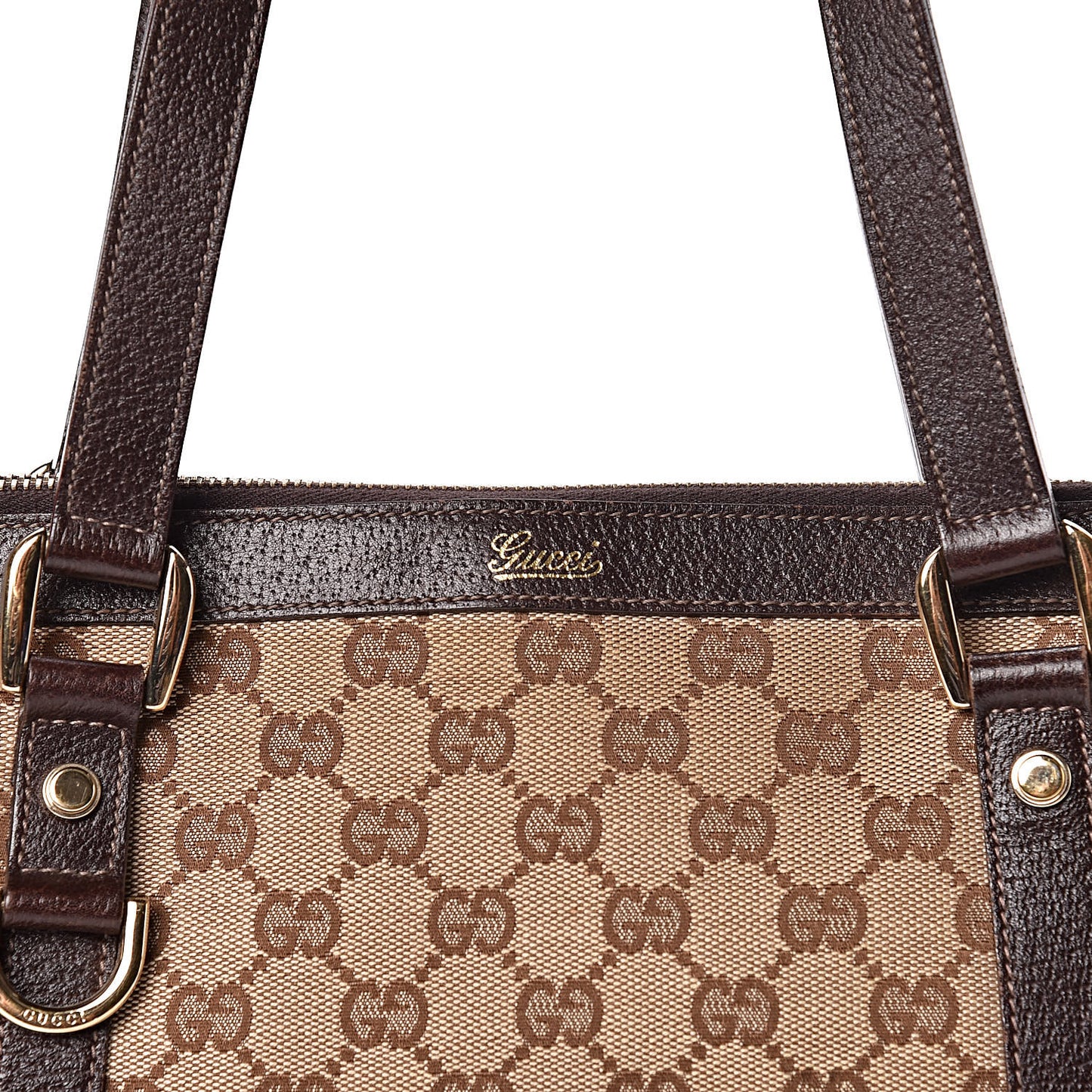 Monogram Medium Abbey Tote Brown