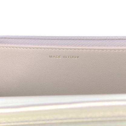 Chanel Iridescent Lambskin Quilted Wallet On Chain WOC Ivory 7 of 12