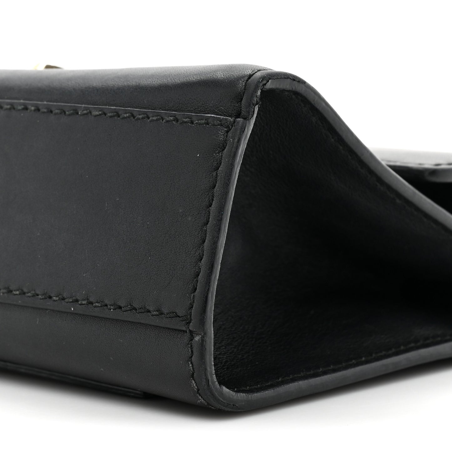 Calfskin Small Padlock Shoulder Bag Black