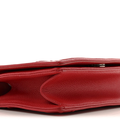 Christian Dior Grained Calfskin Small Diorama Flap Bag Red 10 of 13