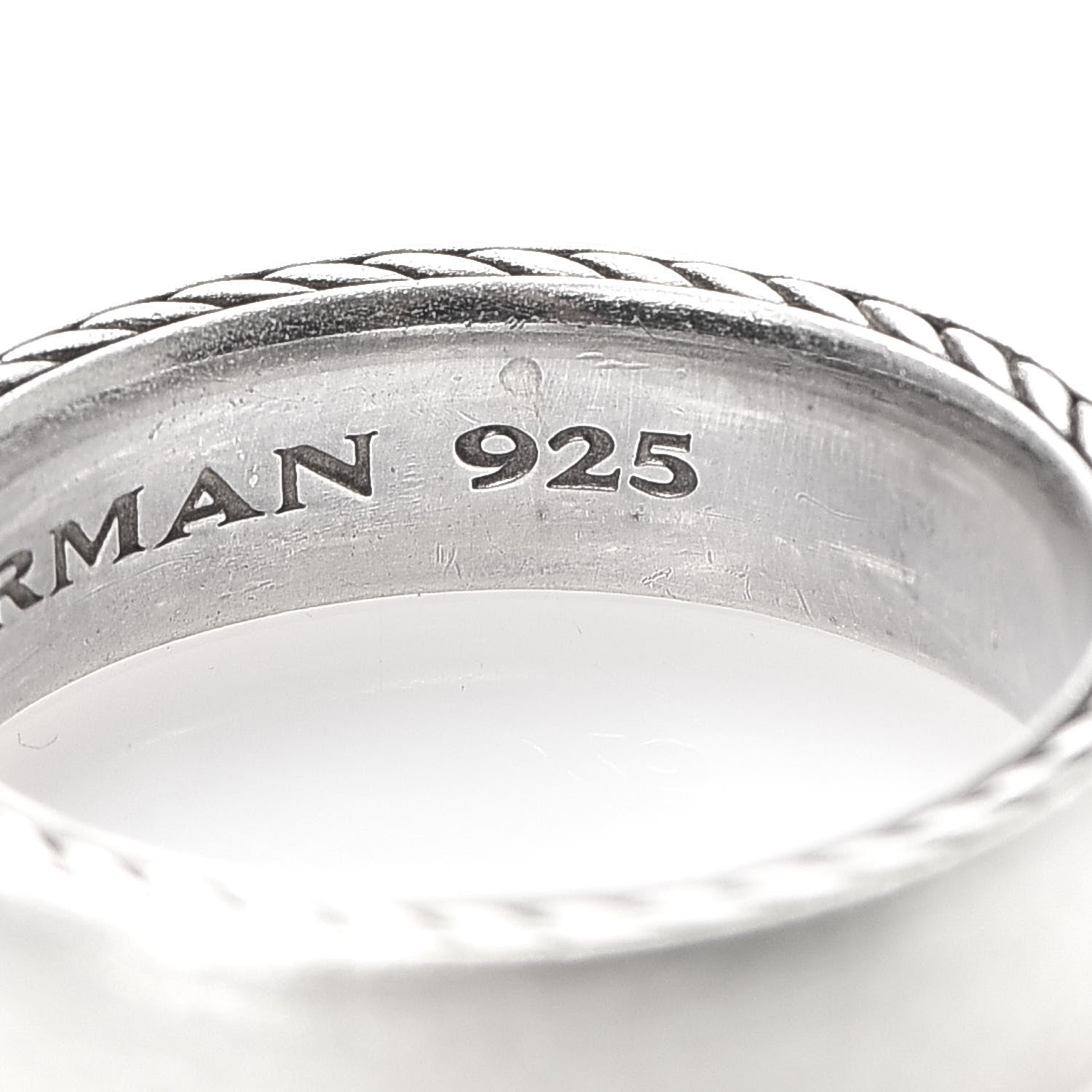 David Yurman Sterling Silver 6mm Streamline Band Ring 61 9.5 5 of 5