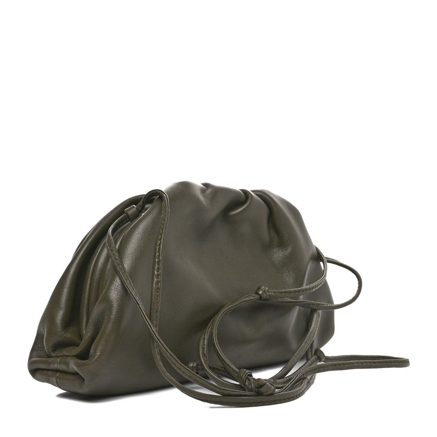 Butter Calfskin The Mini Pouch Kaki Fondente