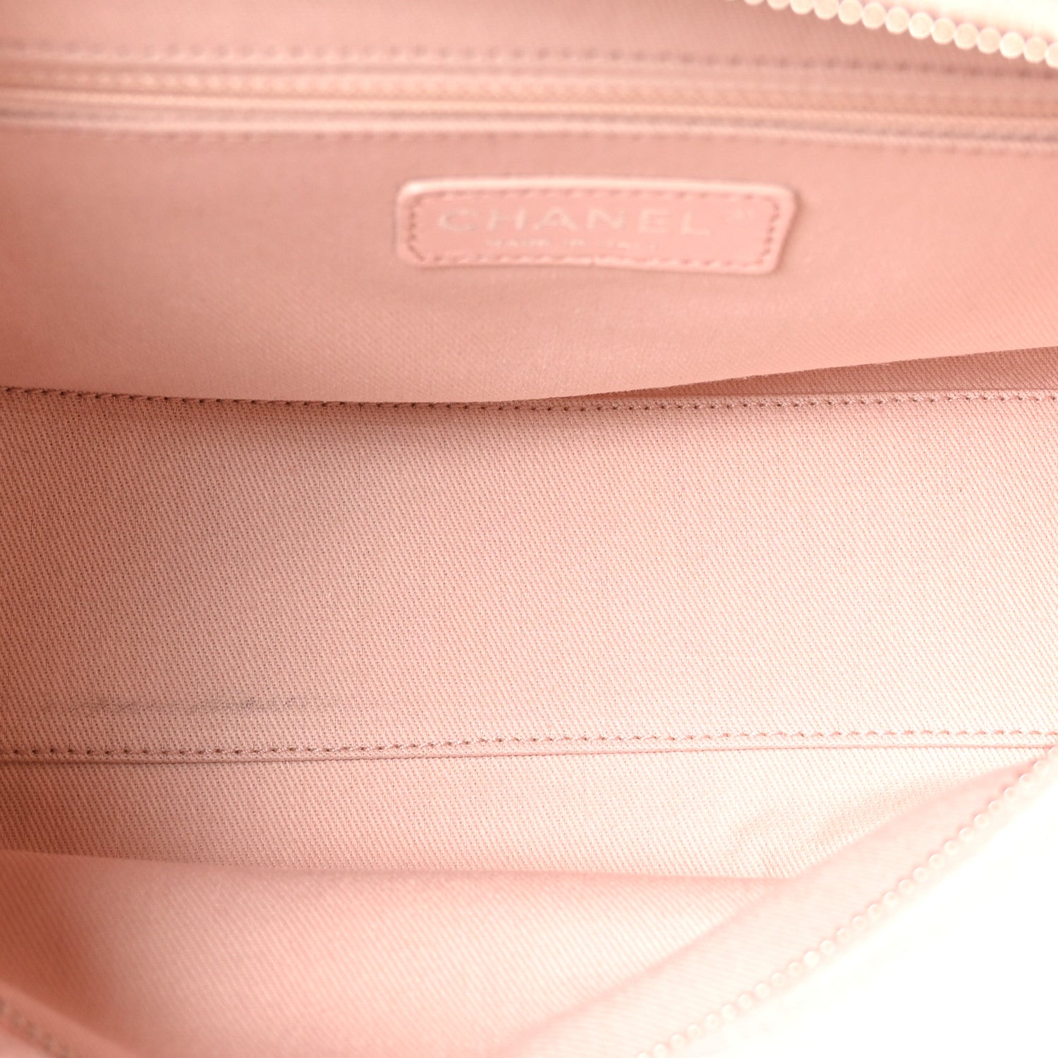 Chanel Canvas Deauville Small Bowling Bag Light Pink Light Pink 5 of 10
