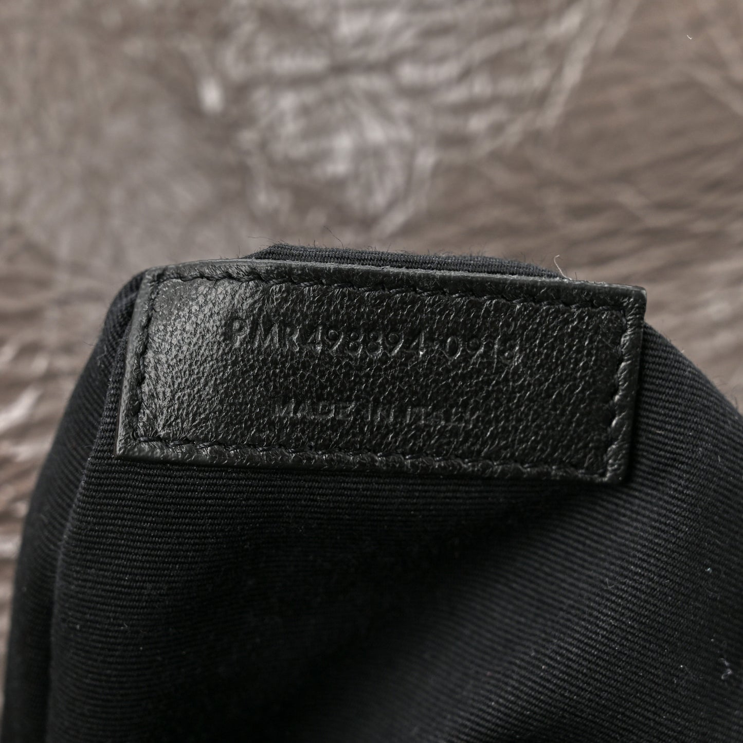Crinkled Calfskin Matelasse Monogram Medium Niki Chain Satchel Fog