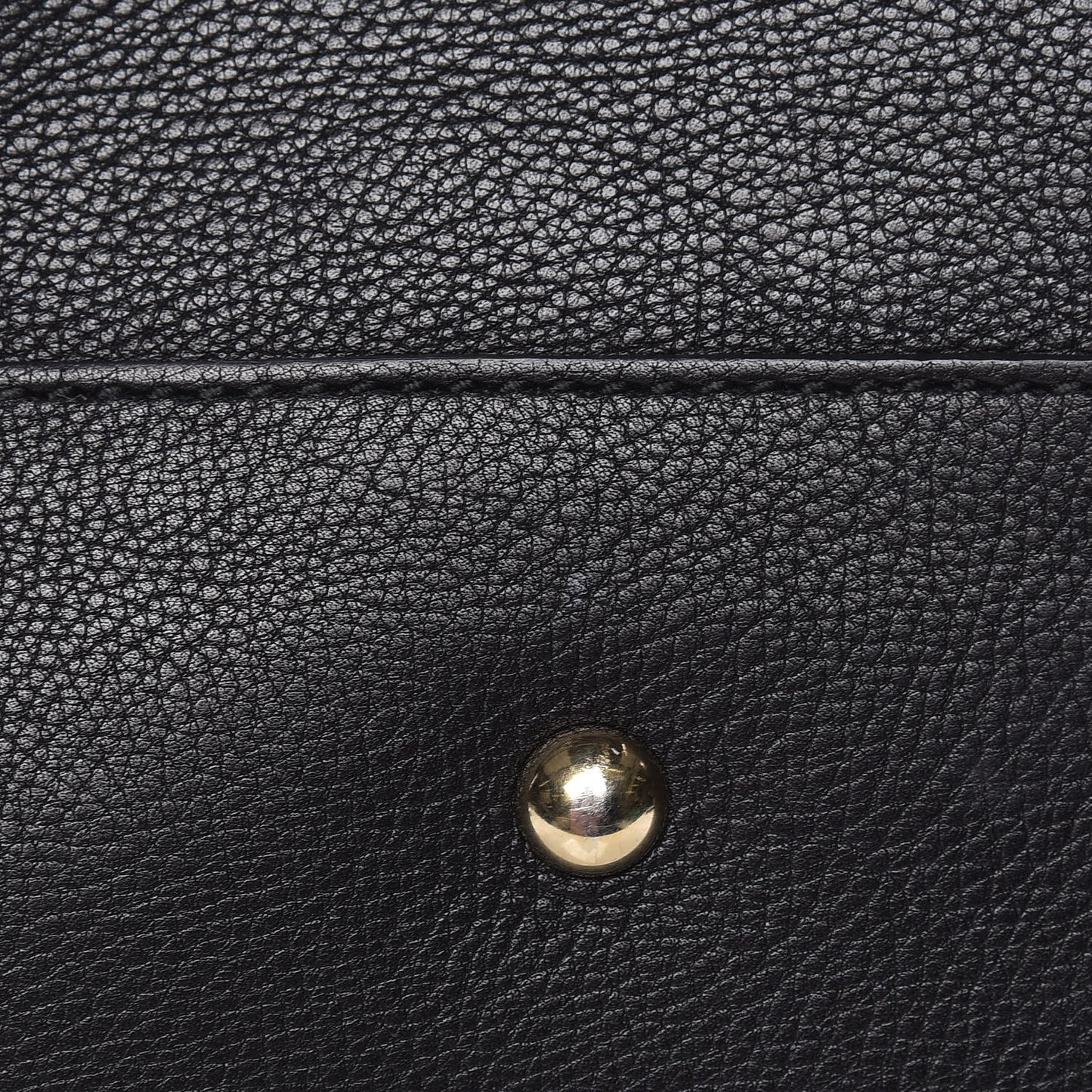 Calfskin Small Bamboo Shopper Tote Black