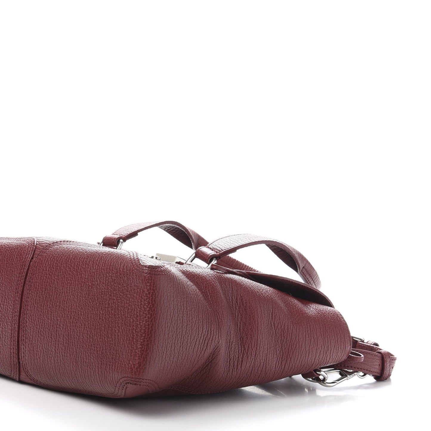 3.1 Textured Calfskin Medium Pashli Satchel Oxblood