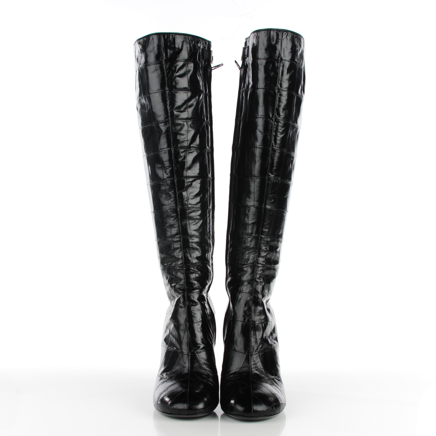 Louis Vuitton Eel Instinct High Boots 40 Black 2 of 8