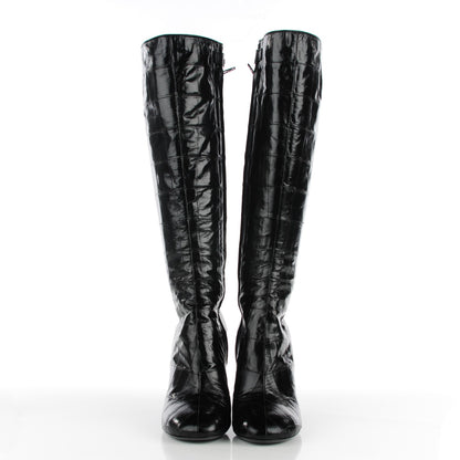 Louis Vuitton Eel Instinct High Boots 40 Black 2 of 8