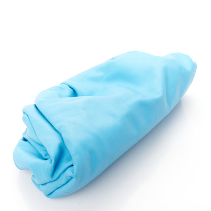 Bottega Veneta Smooth Butter Calf The Pouch Oversized Clutch Sky Blue 4 of 9