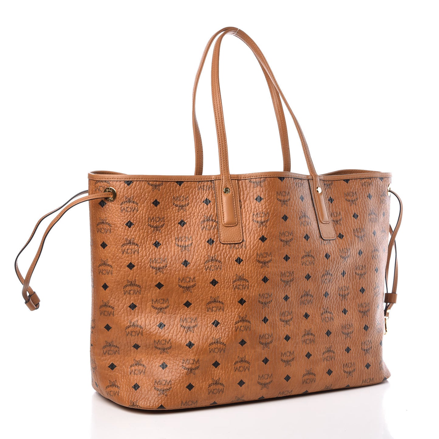 Visetos Large Liz Reversible Shopper Tote Cognac