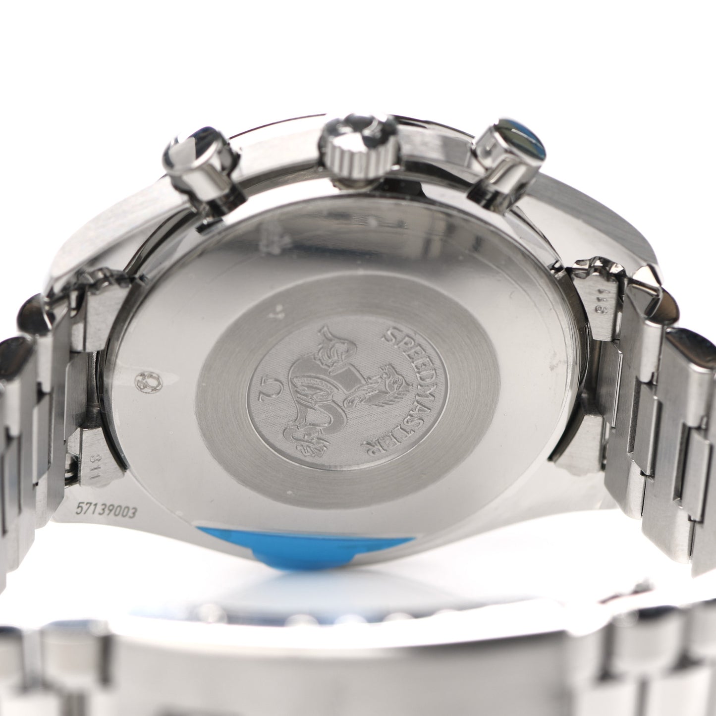 Stainless Steel 39mm Speedmaster Schumacher Chronograph Automatic Watch Yellow 3510.12.00