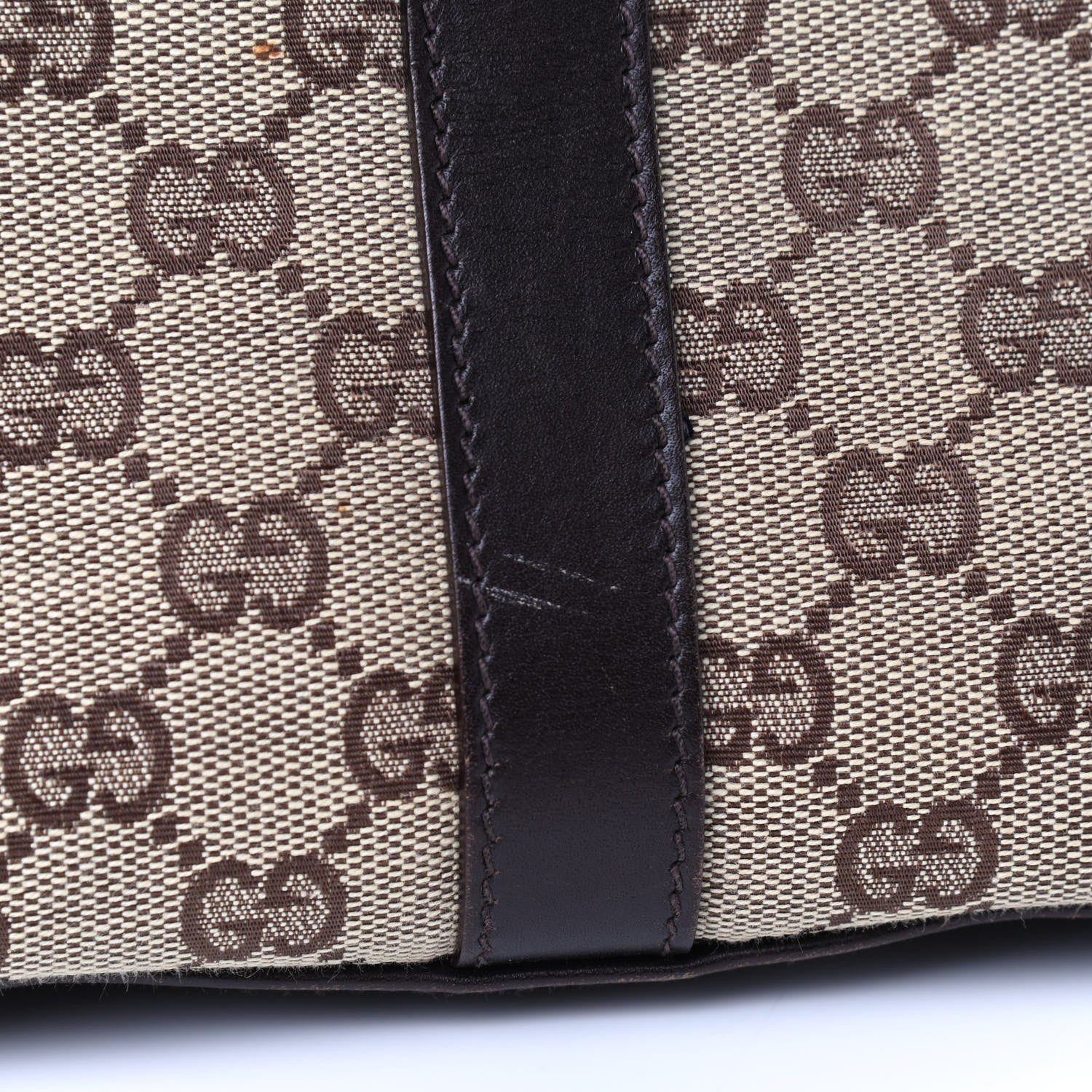 Gucci Monogram Bardot Shoulder Bag Dark Brown 6 of 6