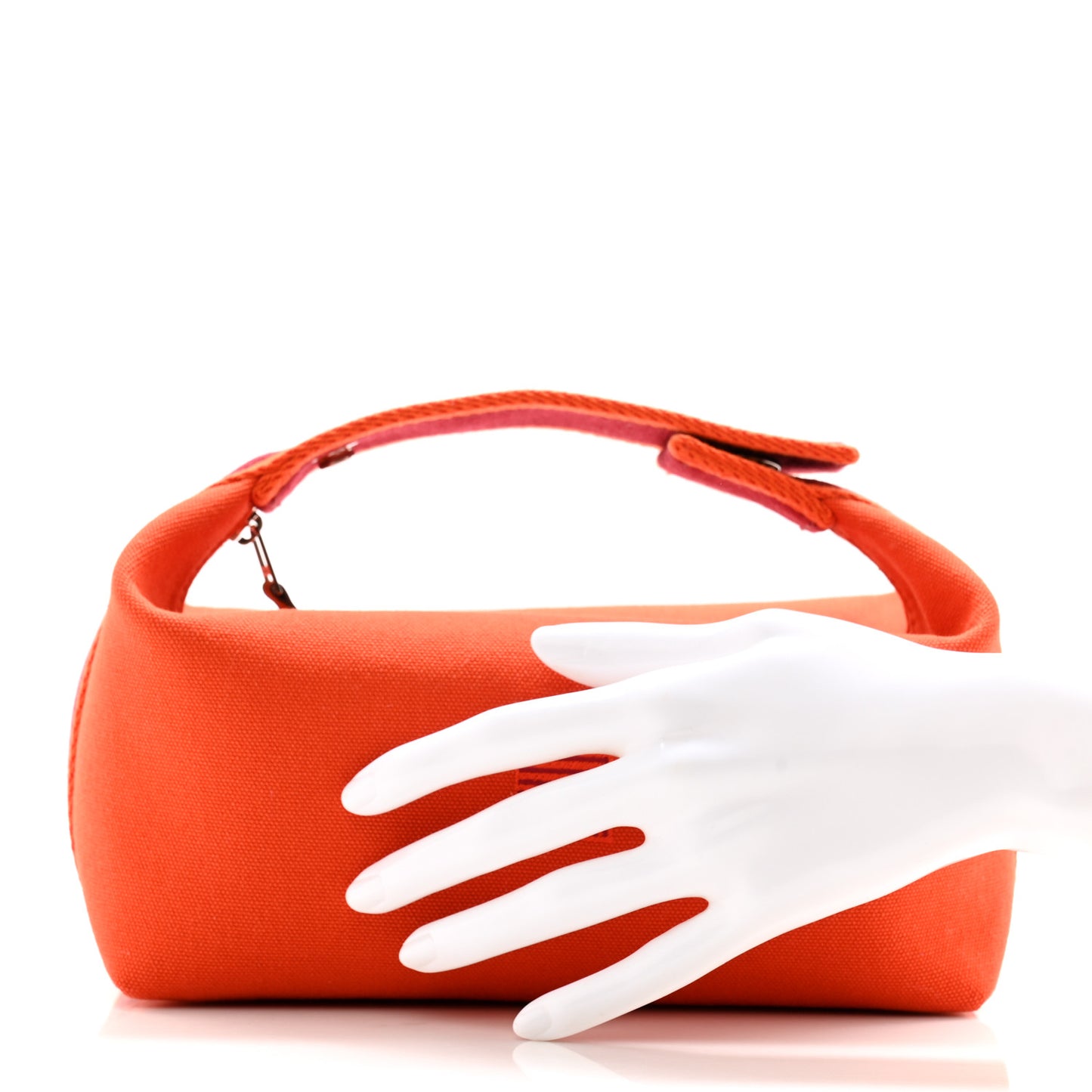 Canvas Small Bride-A-Brac Pouch Orange Feu Burgundy