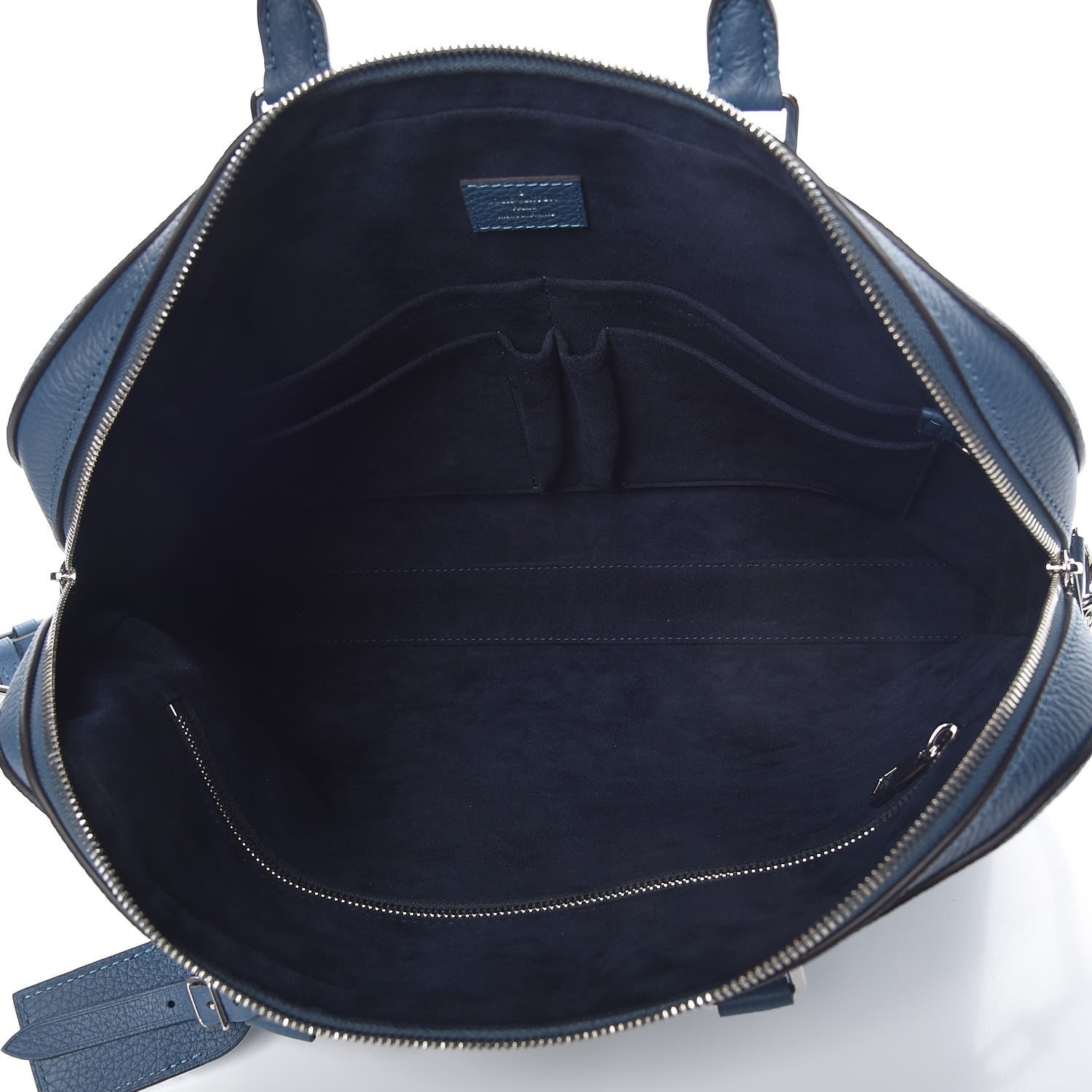 Louis Vuitton Taurillon Victor Briefcase Blue Gris 5 of 7
