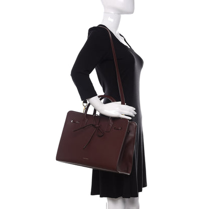 Mansur Gavriel Calfskin Sun Bag Burgundy 2 of 11