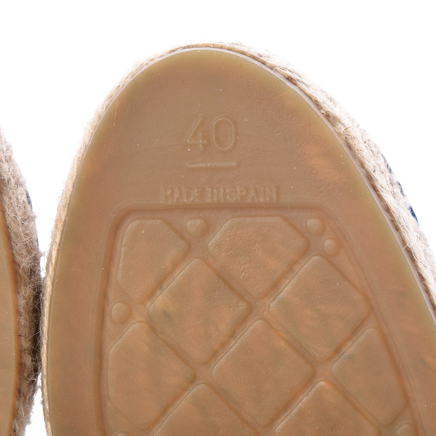 Chanel Mesh Lambskin Plaid Print CC Espadrilles 40 Blue White Red 8 of 8