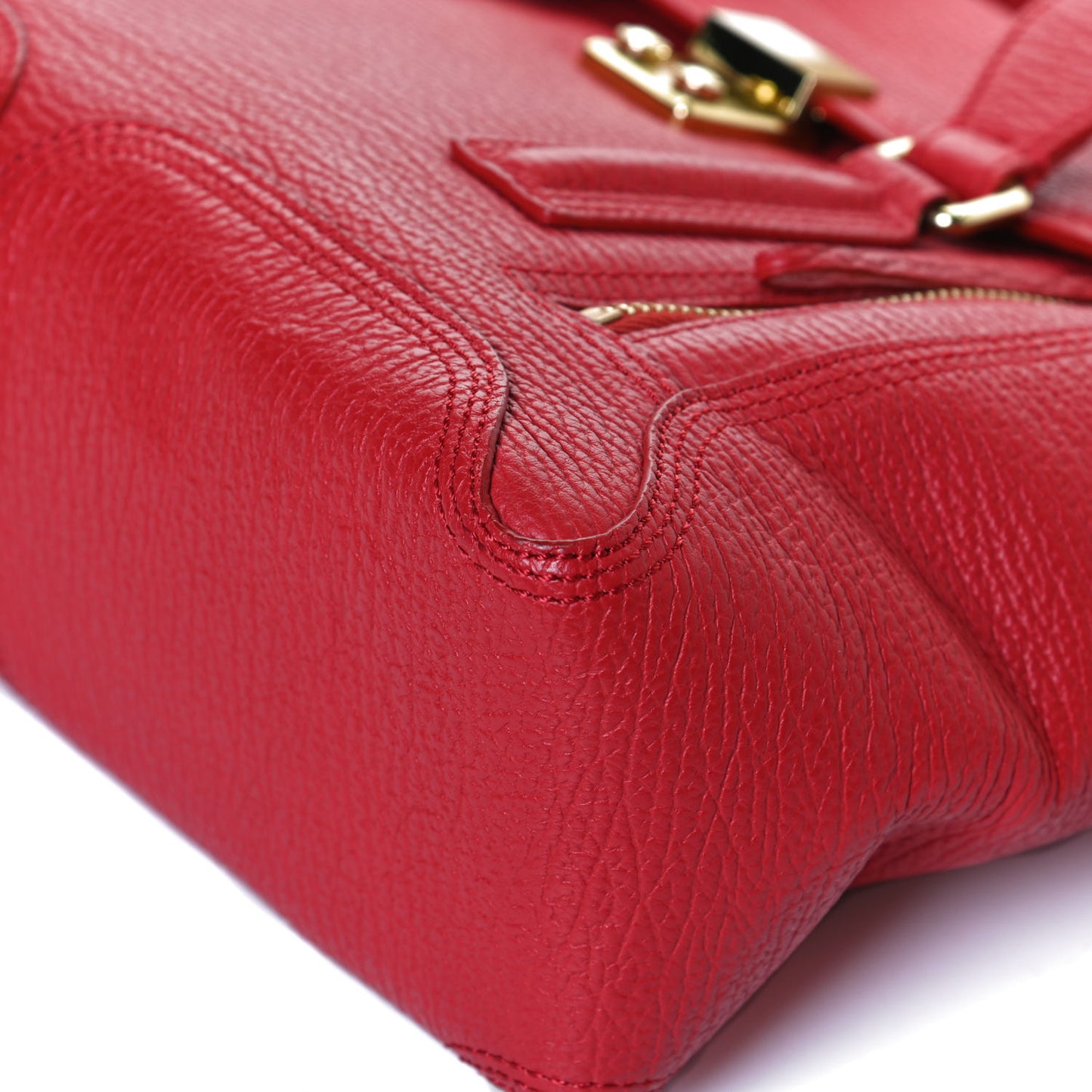 Textured Calfskin Medium Pashli Satchel Red