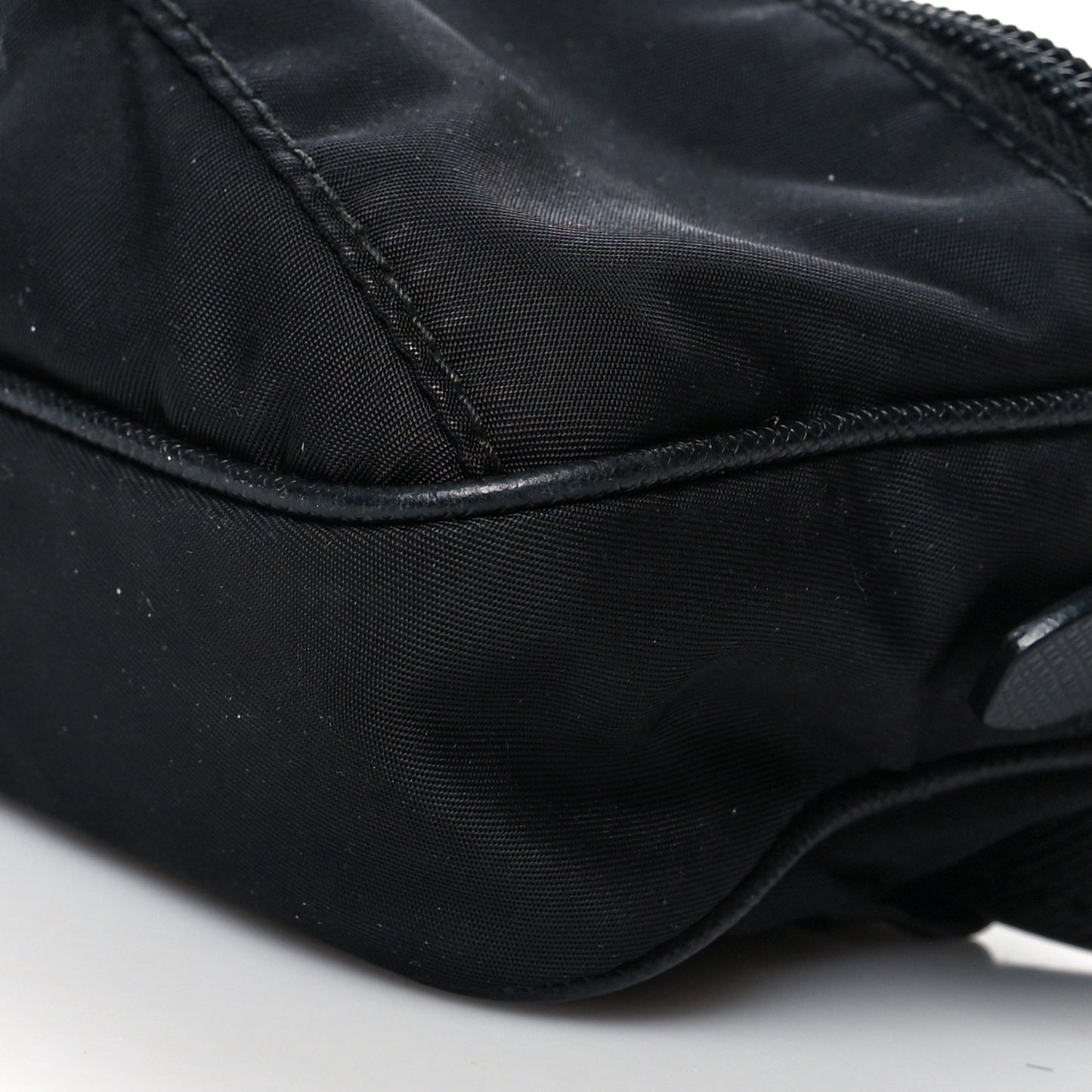 Tessuto Nylon Saffiano Belt Bag Black