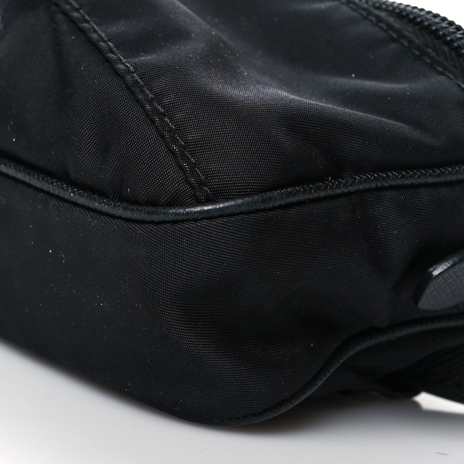 Prada Tessuto Nylon Saffiano Belt Bag Black 11 of 11