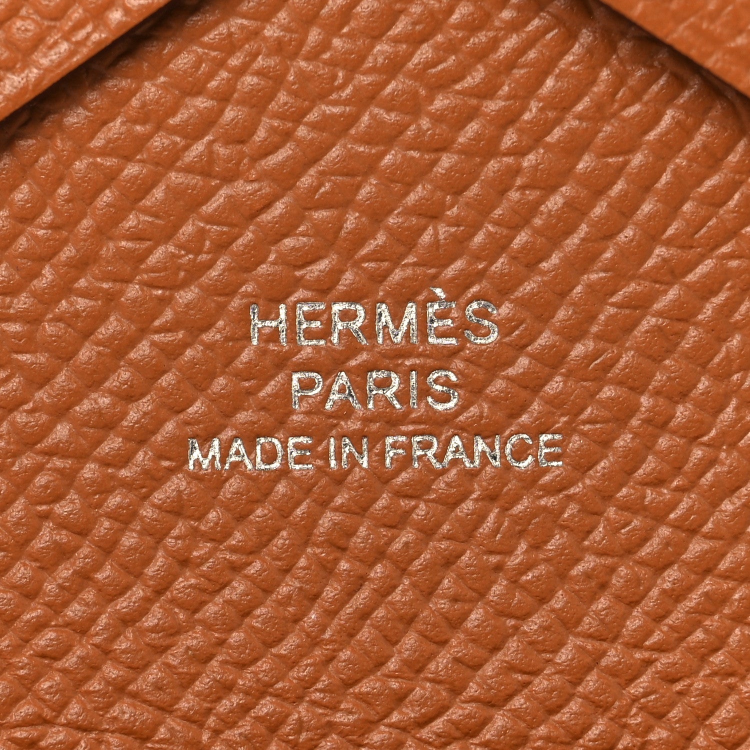 Hermes Epsom Calvi Duo Card Case Gold 7 of 8