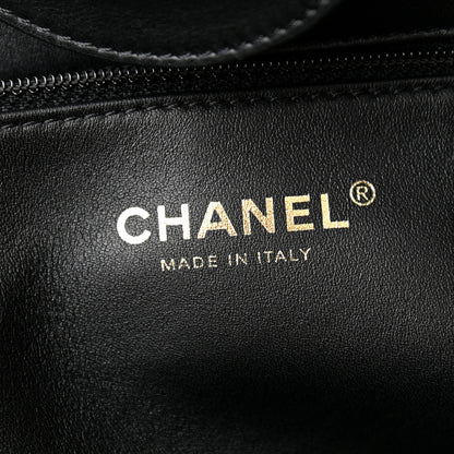 Chanel Shearling Large Deauville Tote Black 6 of 10