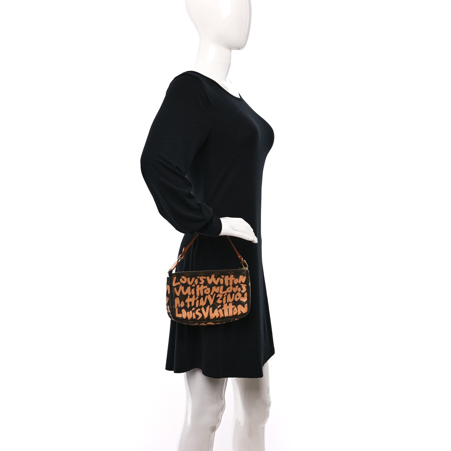 Louis Vuitton Monogram Graffiti Pochette Accessories Peach 3 of 8