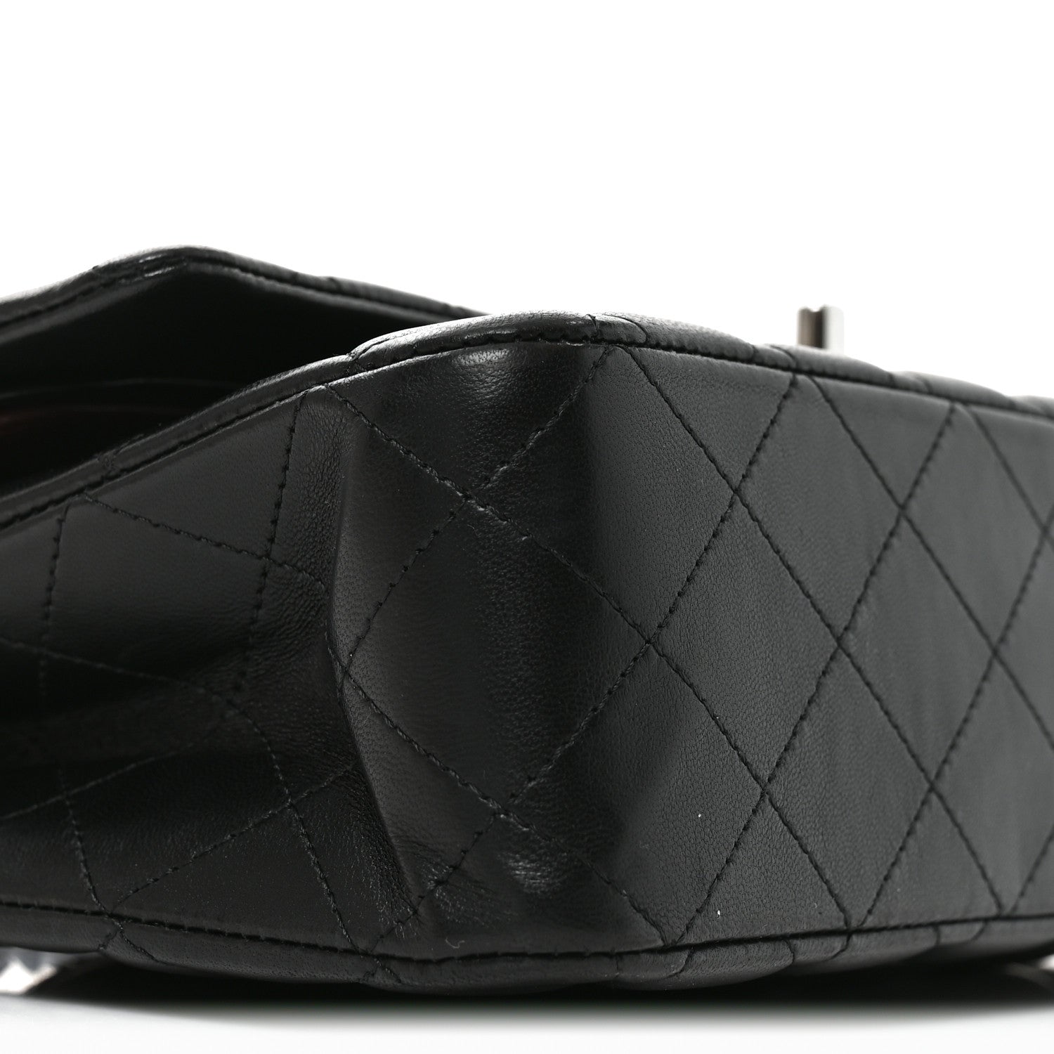 Chanel Lambskin Quilted Medium Double Flap Black 9 of 10