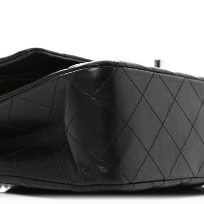 Chanel Lambskin Quilted Medium Double Flap Black 9 of 10