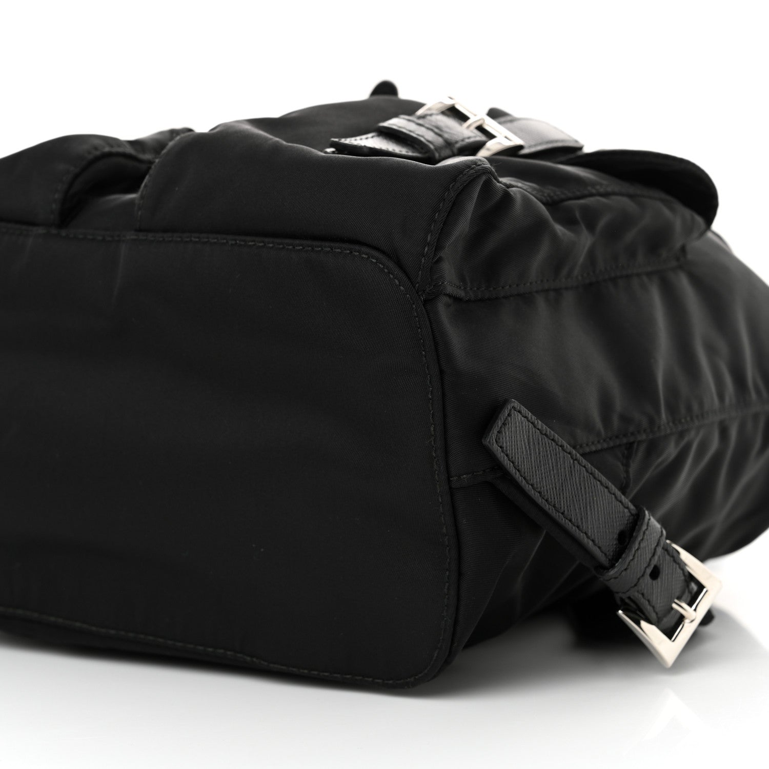 Prada Tessuto Nylon Saffiano Small Backpack Black 10 of 10