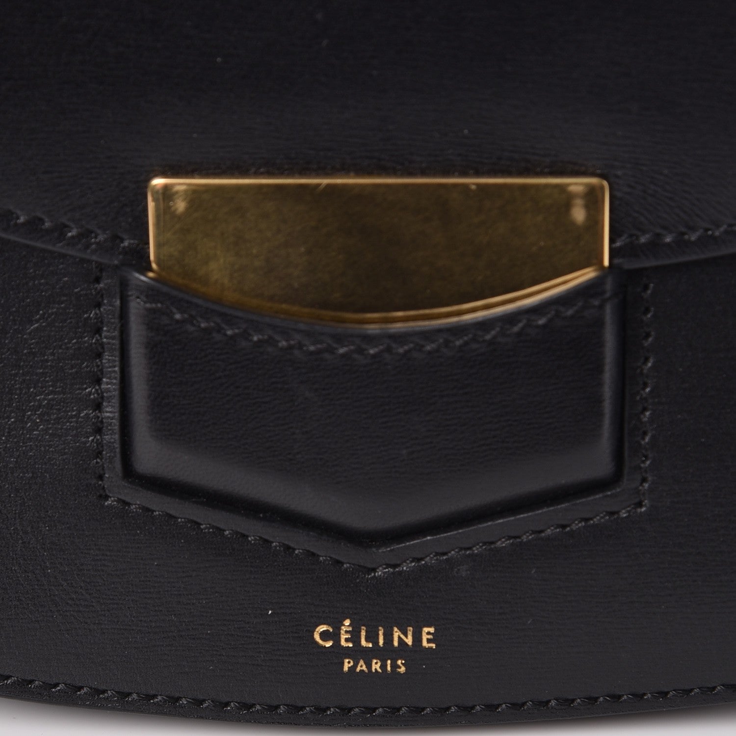 Celine Palmelato Calfskin Small Trotteur Black 6 of 9
