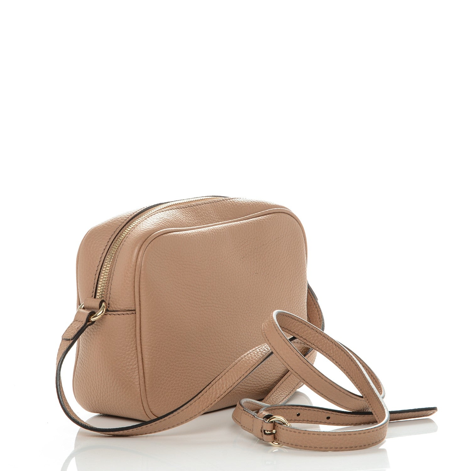 Gucci Pebbled Calfskin Small Soho Disco Bag Rose Beige 3 of 6