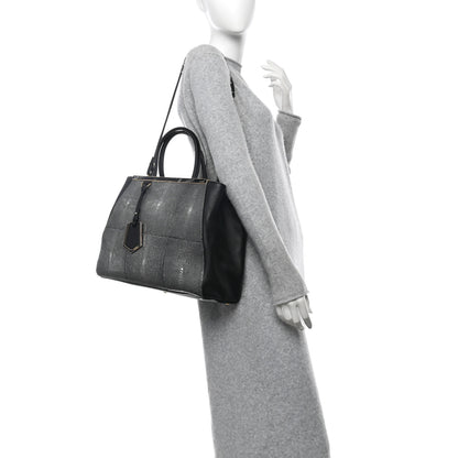 Fendi Stingray Regular 2Jours Tote Black 2 of 11